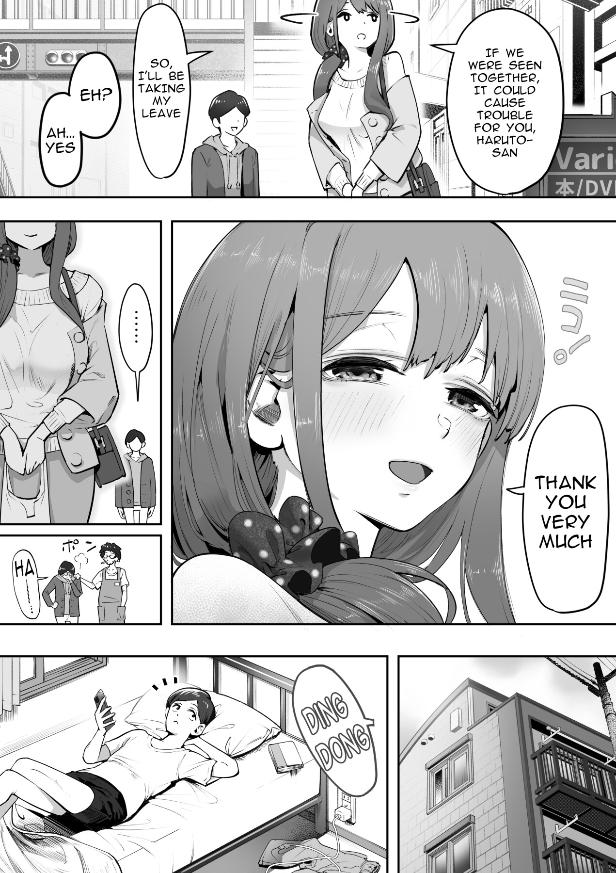 Hentai Manga Comic-Young wife at an adult shop-Read-9